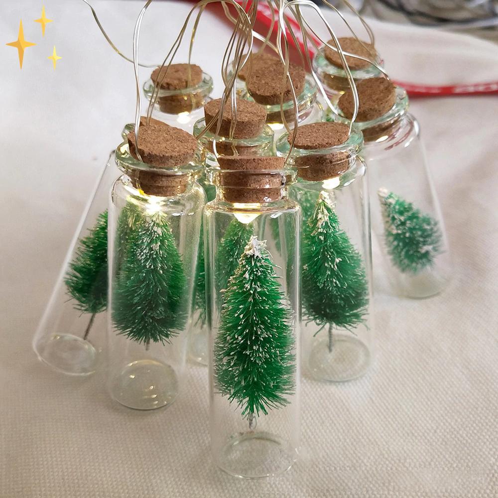 2x Christmas In A Bottle Julgran Julbelysning | Mysig Julstämning in i Minsta detalj
