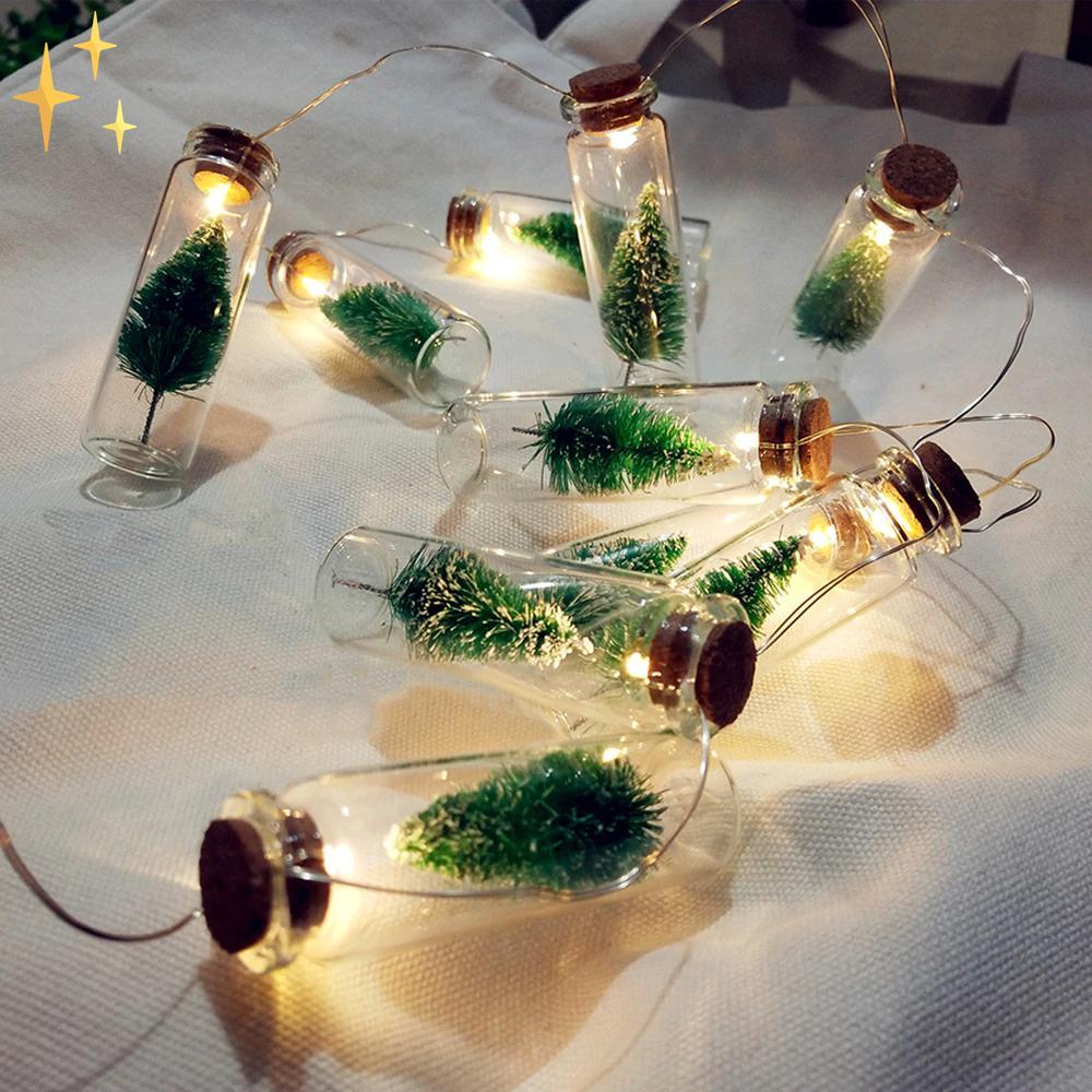 2x Christmas In A Bottle Julgran Julbelysning | Mysig Julstämning in i Minsta detalj