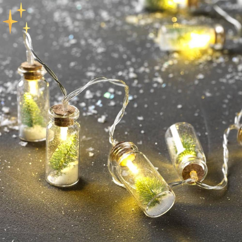 2x Christmas In A Bottle Julgran Julbelysning | Mysig Julstämning in i Minsta detalj
