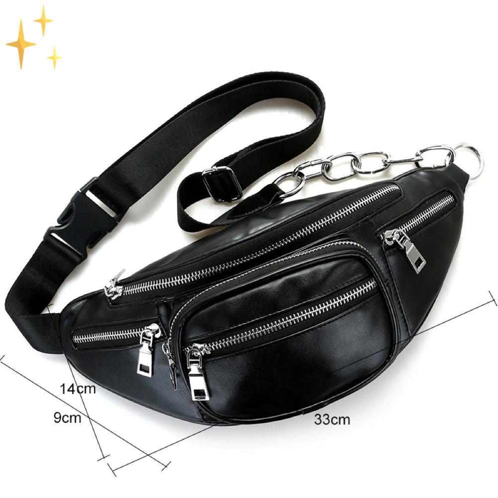 Mirabella™ Rosalie Vega Fanny Pack i Läder | Modig och Praktisk i en och Samma Väska