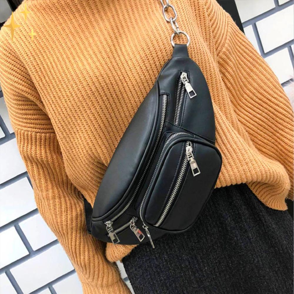 Mirabella™ Rosalie Vega Fanny Pack i Läder | Modig och Praktisk i en och Samma Väska
