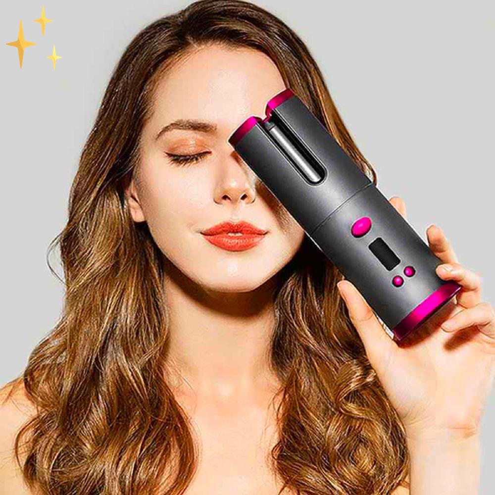 CurlsEverywhere™ Trådlös Automatisk Hårlock, 100 % Säker | Feel Gorgeous - Tillfällig FREE Clip Pack värd 20,-.
