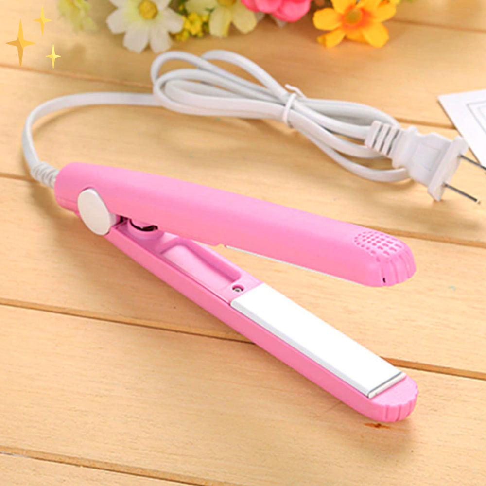 Curl&Style ™ 2-in-1 Keramisk mini Hårlock och Styler | Styla ditt Hår var som Helst utan extra Vikt | Inkl. GRATIS Praktisk Reseförpackning värd Kr 150