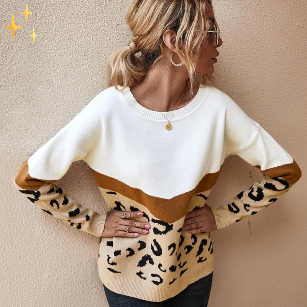 Mirabella™ Tess leopardtröja | Fantastiskt varm och trendig under kyligare dagar