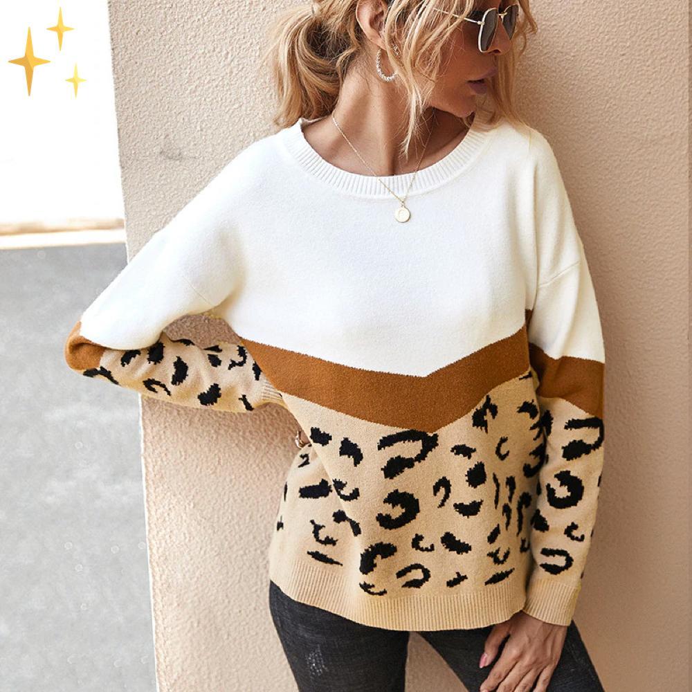 Mirabella™ Tess leopardtröja | Fantastiskt varm och trendig under kyligare dagar