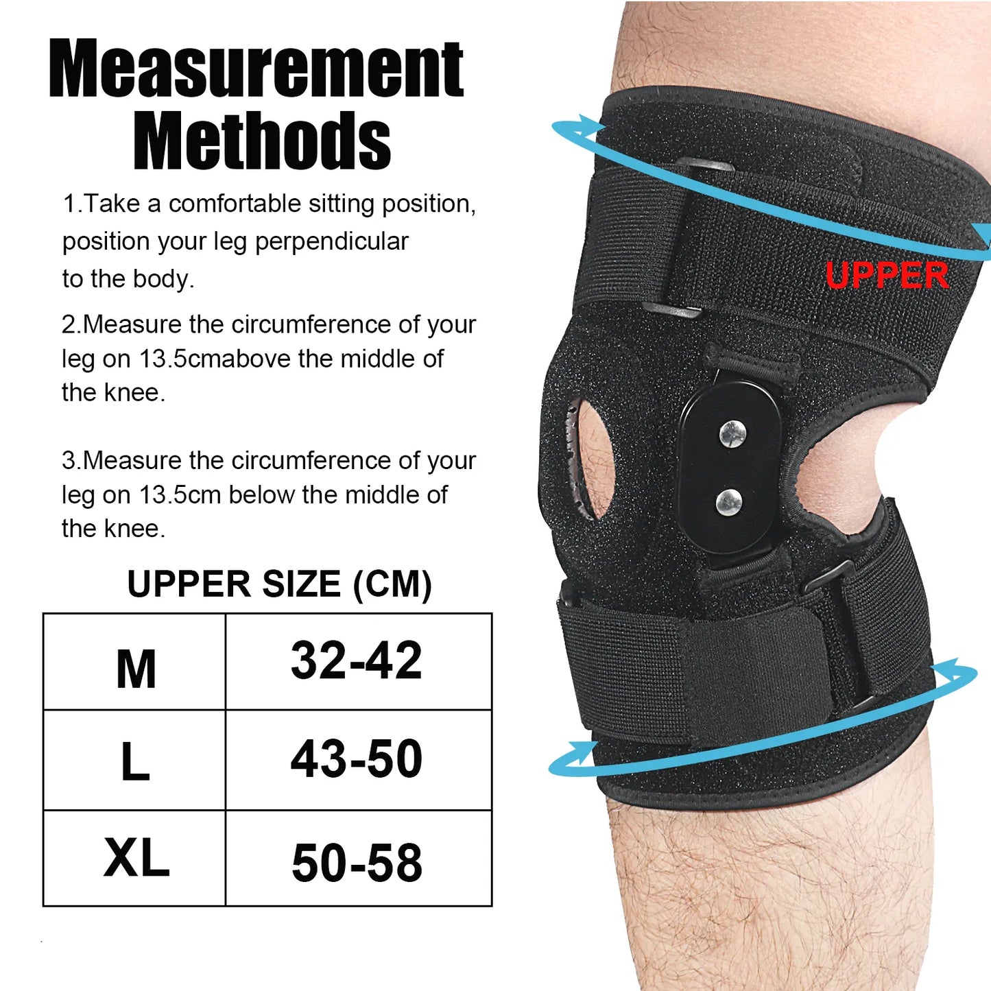 FlexiGuard justerbart och ledat knäskydd för optimalt stöd och smärtlindring
