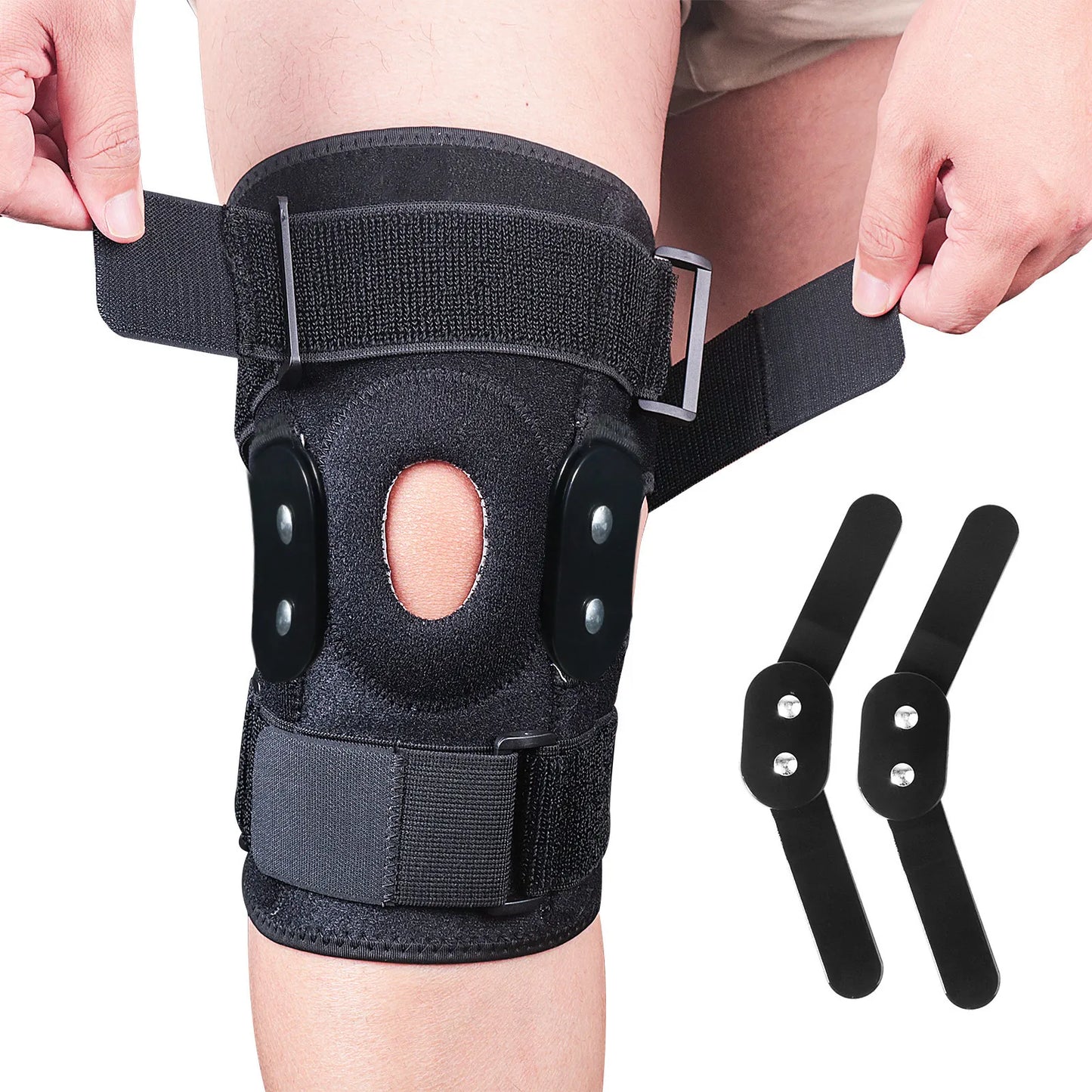 FlexiGuard justerbart och ledat knäskydd för optimalt stöd och smärtlindring