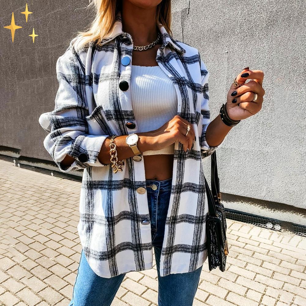 Mirabella™ Jennifer Plaid Cardigan | Den perfekta kavajen för den här säsongen