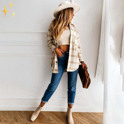 Mirabella™ Jennifer Plaid Cardigan | Den perfekta kavajen för den här säsongen