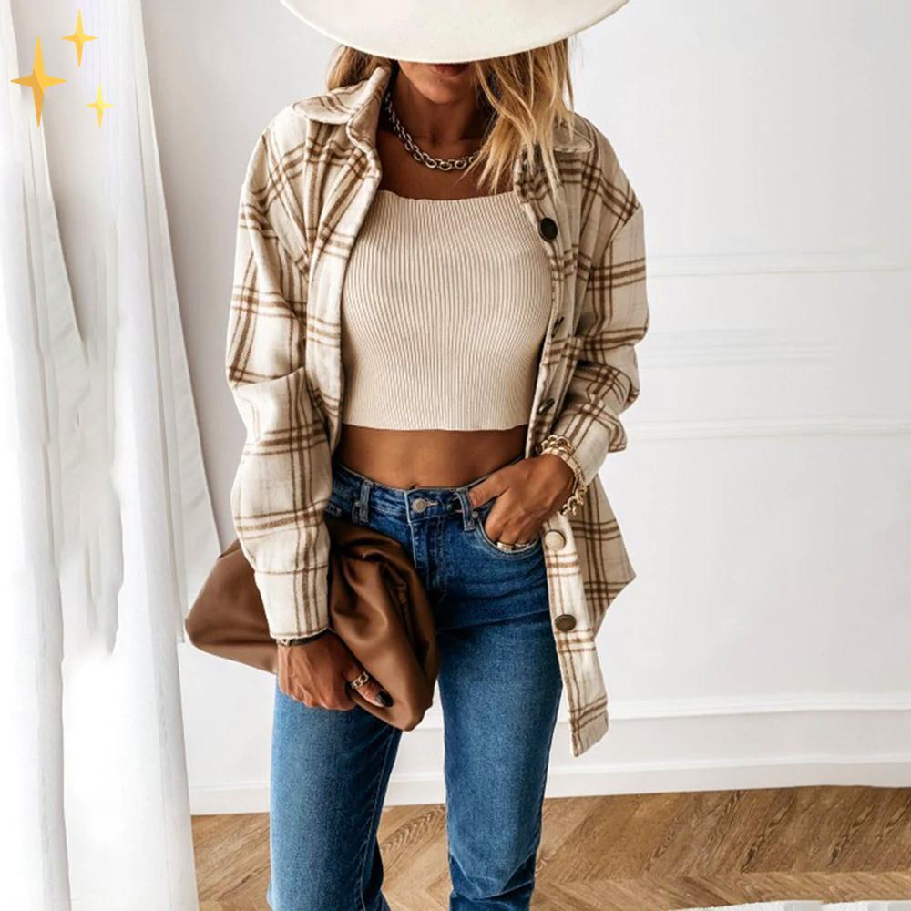 Mirabella™ Jennifer Plaid Cardigan | Den perfekta kavajen för den här säsongen