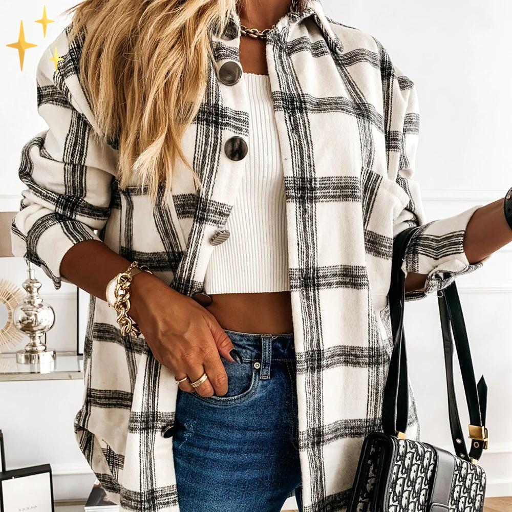 Mirabella™ Jennifer Plaid Cardigan | Den perfekta kavajen för den här säsongen